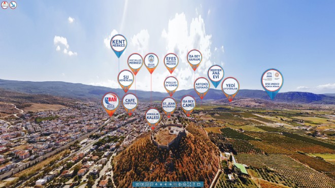 Efes Selçuk’ta turizmde yeni dönem: 360 derece sanal tur