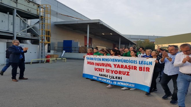 Ege Serbest Bölge de 550 işçi grev ilanını astı