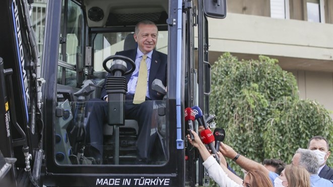 Erdoğan test etti: İlk yerli elektrikli iş makinesi