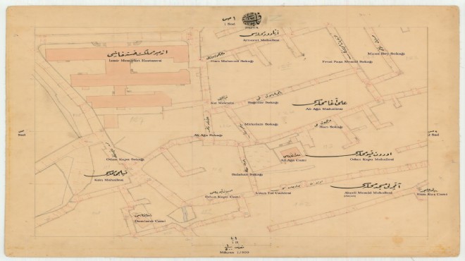 Eski İzmir e ışık tutan harita dijital arşivde