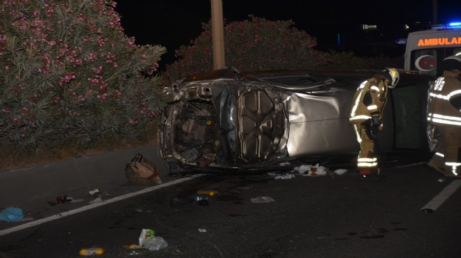 Feci kaza: Araba paramparça... Sürücünün durumu kritik!