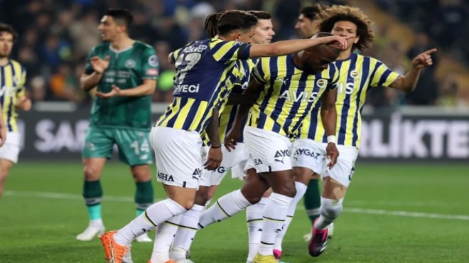 Fenerbahçe erteleme maçında Konyaspor u yendi