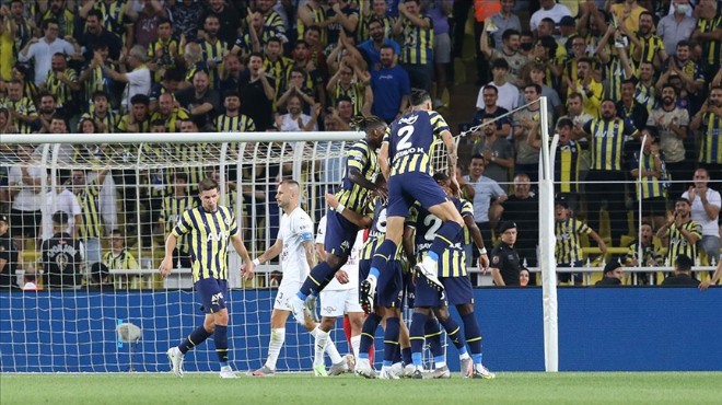 Fenerbahçe tur kapısını 3 golle açtı!