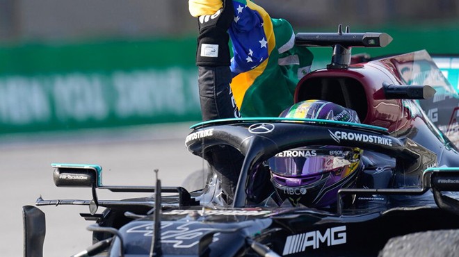Formula 1 Brezilya da zafer Hamilton un: Fark kapanıyor!