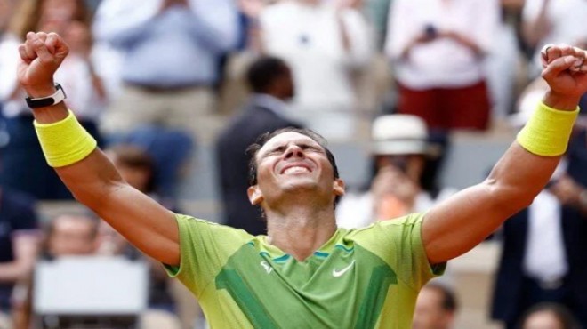 Fransa açık tek erkeklerde şampiyon Nadal
