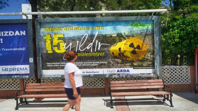 Gaziemir de  Çernobil  isyanı bu kez reklam panolarında!
