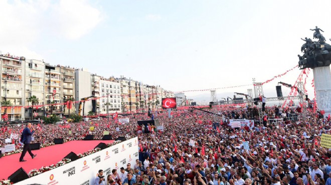 Gündoğdu da tarihi miting: İnce İzmir den  yüzde 85  istedi!