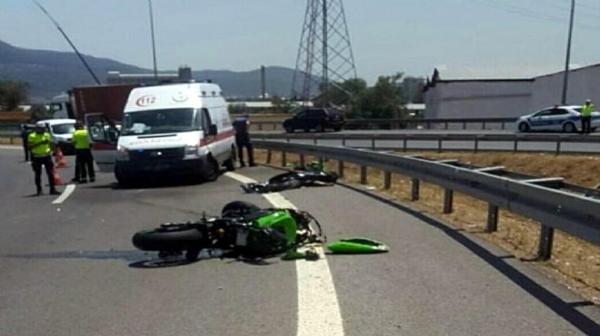 2 motosiklet art arda devrildi: 1 ölü, 1 yaralı