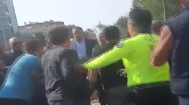 Dikili de iki sendika yöneticileri arasında kavga: 1 gözaltı