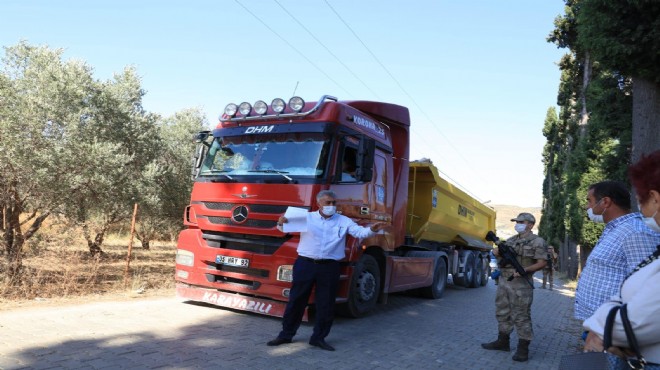 İzmirli başkandan piste karşı sıra dışı direniş: Arazi kiraladı, kamyon çekti!