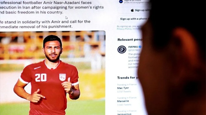 İranlı futbolcu Amir Nasr-Azadani ye idam cezası