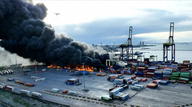 İskenderun Limanı ndaki yangın söndürüldü