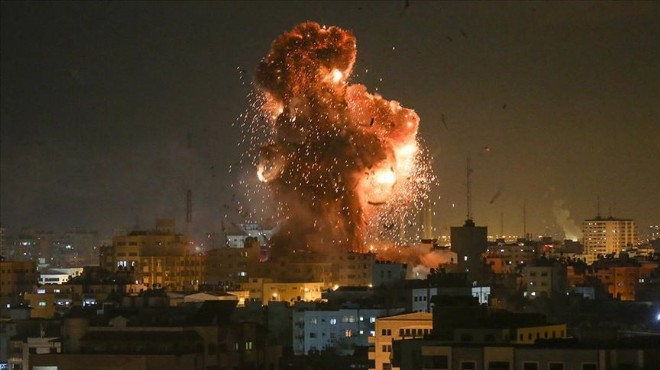İsrail uçaklarından Gazze Şeridi ne hava saldırısı