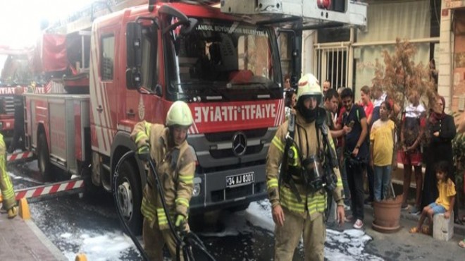 İstanbul daki otelde yangın paniği!