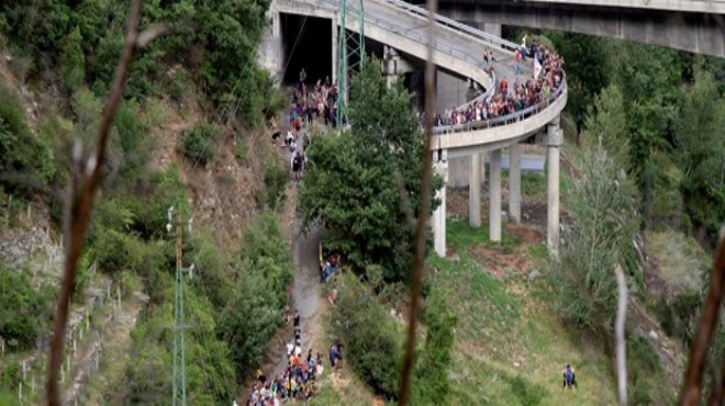 İtalya da yüksek hızlı tren protestosu