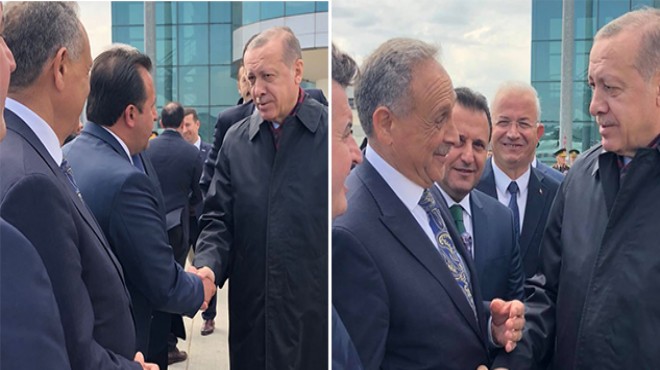 İzmir Cumhurbaşkanı Erdoğan’ı karşıladı