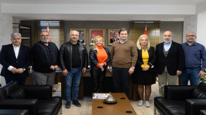 İzmir Gazeteciler Cemiyeti’nden CHP İzmir e ziyaret