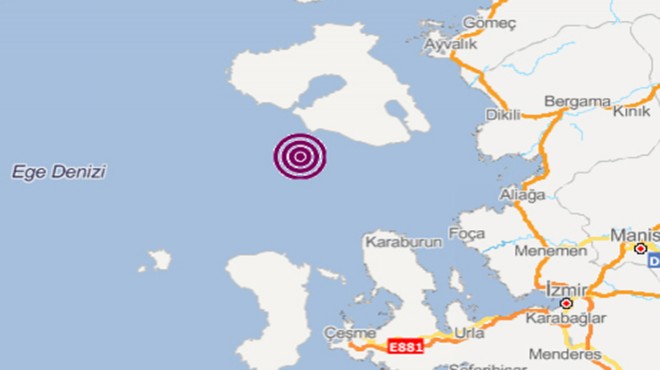 İzmir açıklarında korkutan deprem!
