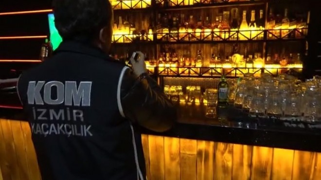 İzmir de 14 eğlence merkezinde sahte içki ele geçirildi