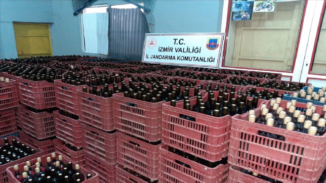 İzmir de 6 bin litre kaçak içki ele geçirildi
