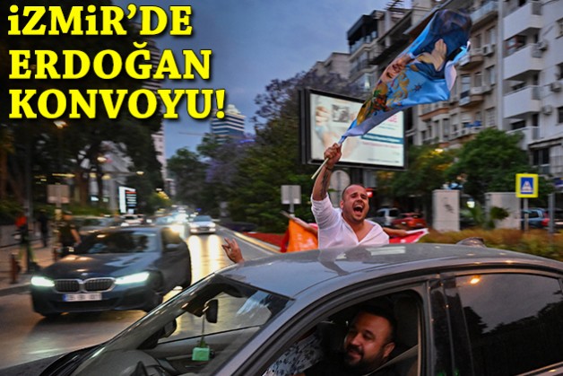 İzmir'de Erdoğan konvoyu!