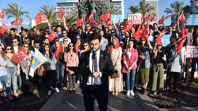 İzmir de İYİ Partili gençlerden açıklama