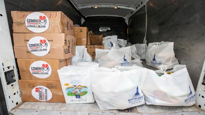 İzmir de atık toplayıcılarına gıda paketi desteği!