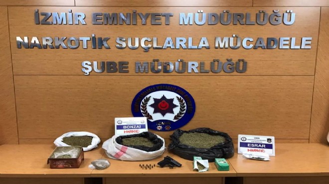 İzmir de bir ayda 2 bin 840 kişiye uyuşturucudan işlem