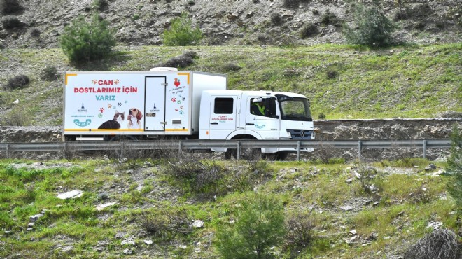İzmir de bir  can dostu  hamle daha: Kırsal ilçeler için mobil hizmet aracı