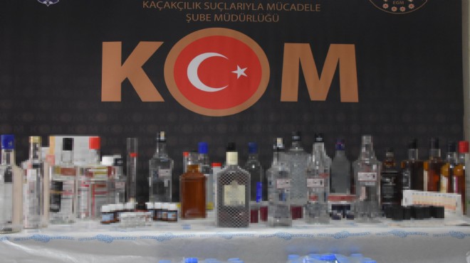 İzmir de büyük  ölüm içkisi  baskını!
