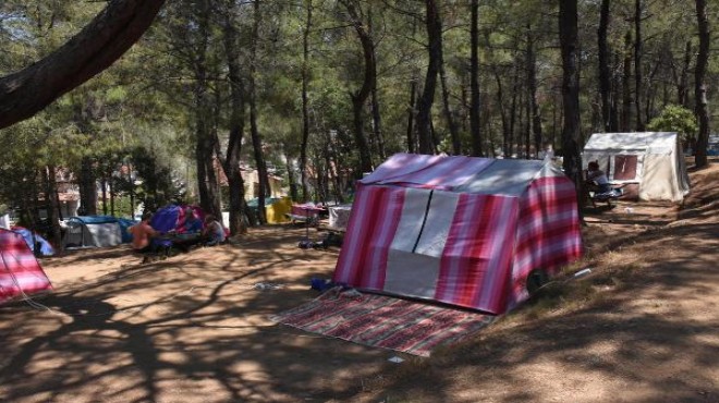 İzmir de çadır ve karavan tatiline yoğun ilgi