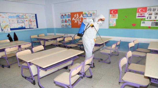 İzmir de eğitim raporu: Temizlik elemanı eksik, sınıflar kalabalık, 2 okulun yarısı karantinada!