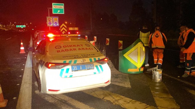İzmir de feci kaza: Araç hurdaya döndü, sürücü yaşamını yitirdi