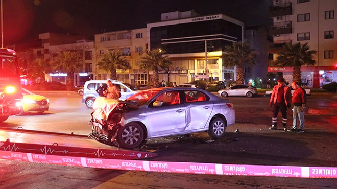 İzmir de feci kaza: Çarptı, kaçtı, 3 kişi yaralandı!