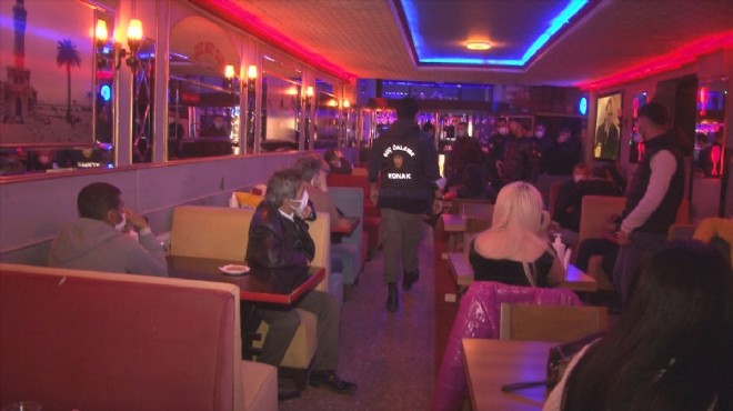 İzmir de gece kulübüne baskın: 23 kişiye ceza!