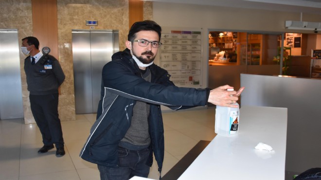 İzmir de hastanelerde  koronavirüs  önlemi