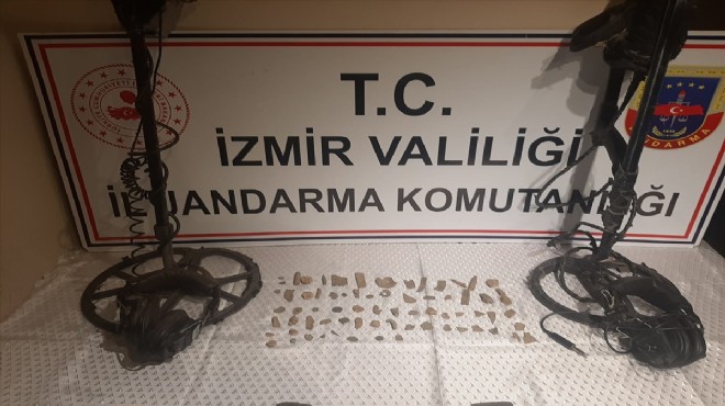 İzmir de kaçak kazı operasyonu!