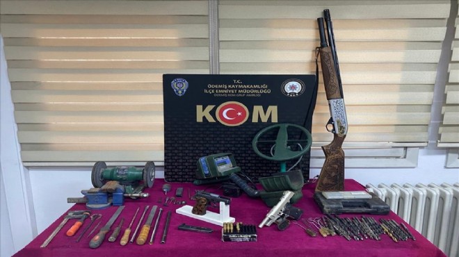 İzmir de kaçak silah imalatı ve ticareti operasyonu!