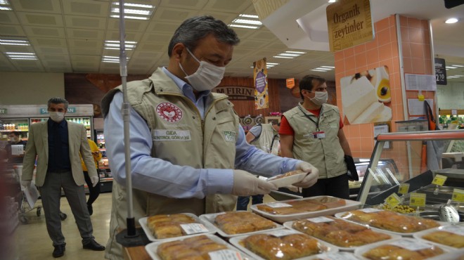 İzmir de market ve tatlıcıda  ramazan  denetimi
