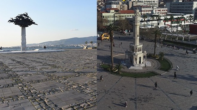 İzmir de meydanlar boş kaldı!