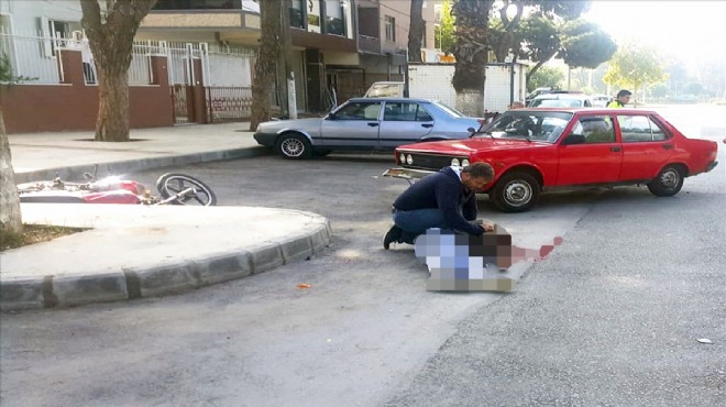 İzmir de motosikletle otomobil çarpıştı: 1 ölü