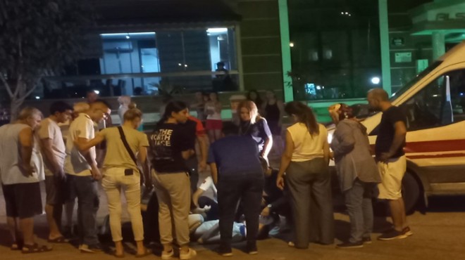 İzmir de motosikletler çarpıştı 4 kişi yaralandı