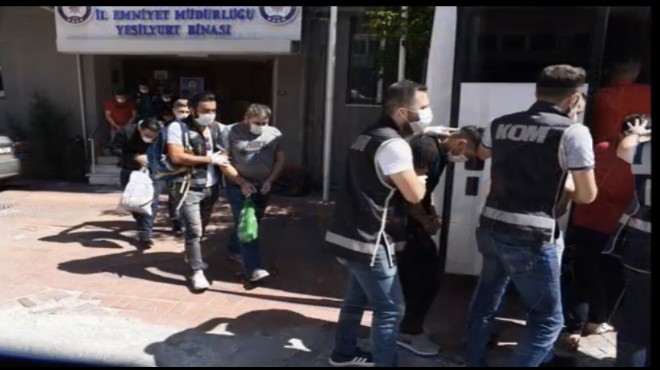 İzmir de organize suç örgütüne operasyon: 11 tutuklama