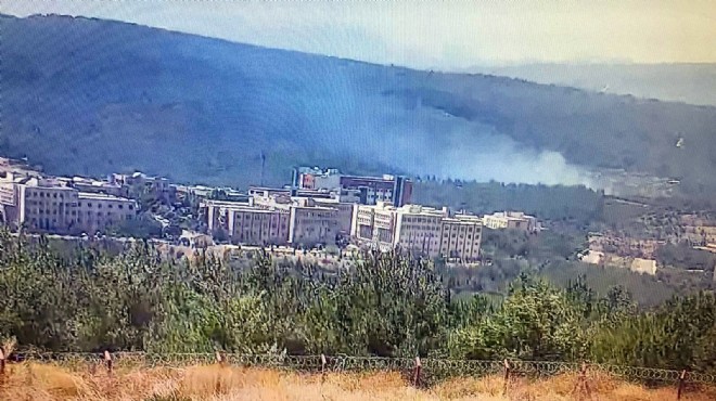 İzmir de orman yangına jet müdahale!