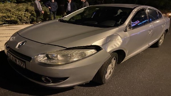 İzmir de otomobilin çarptığı yaya yaralandı
