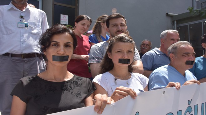 İzmir de sağlık çalışanlarına şiddete meslektaşlarından tepki