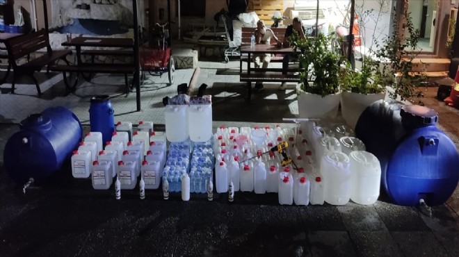 İzmir de  sahte içki evi ne operasyon: 3 gözaltı