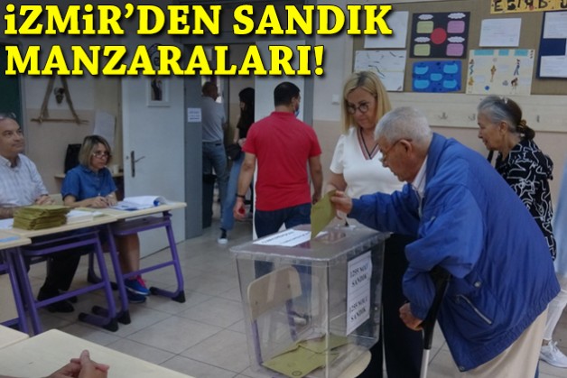 İzmir'de sandık manzaraları!