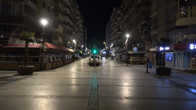 İzmir de sokağa çıkma kısıtlaması başladı