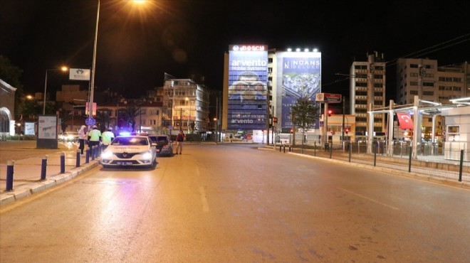 İzmir de sokağa çıkma kısıtlamasına uymayan 1188 kişiye ceza